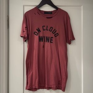 On Cloud Wine Graphic T-Shirt (Size: S)